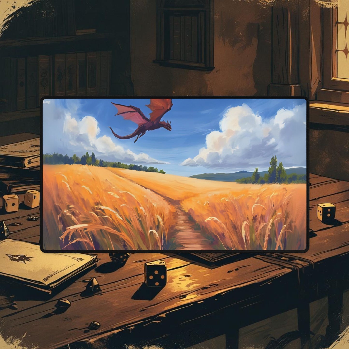 Wheat Field Dragon Playmat