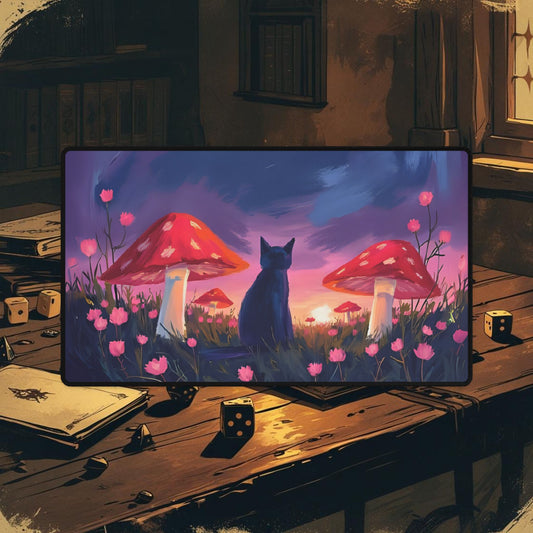 Mushroom Forest Cat Playmat Variant3