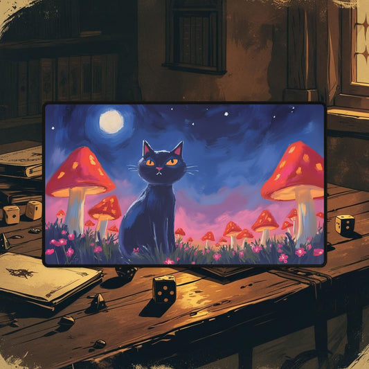 Mushroom Forest Cat Playmat Variant2